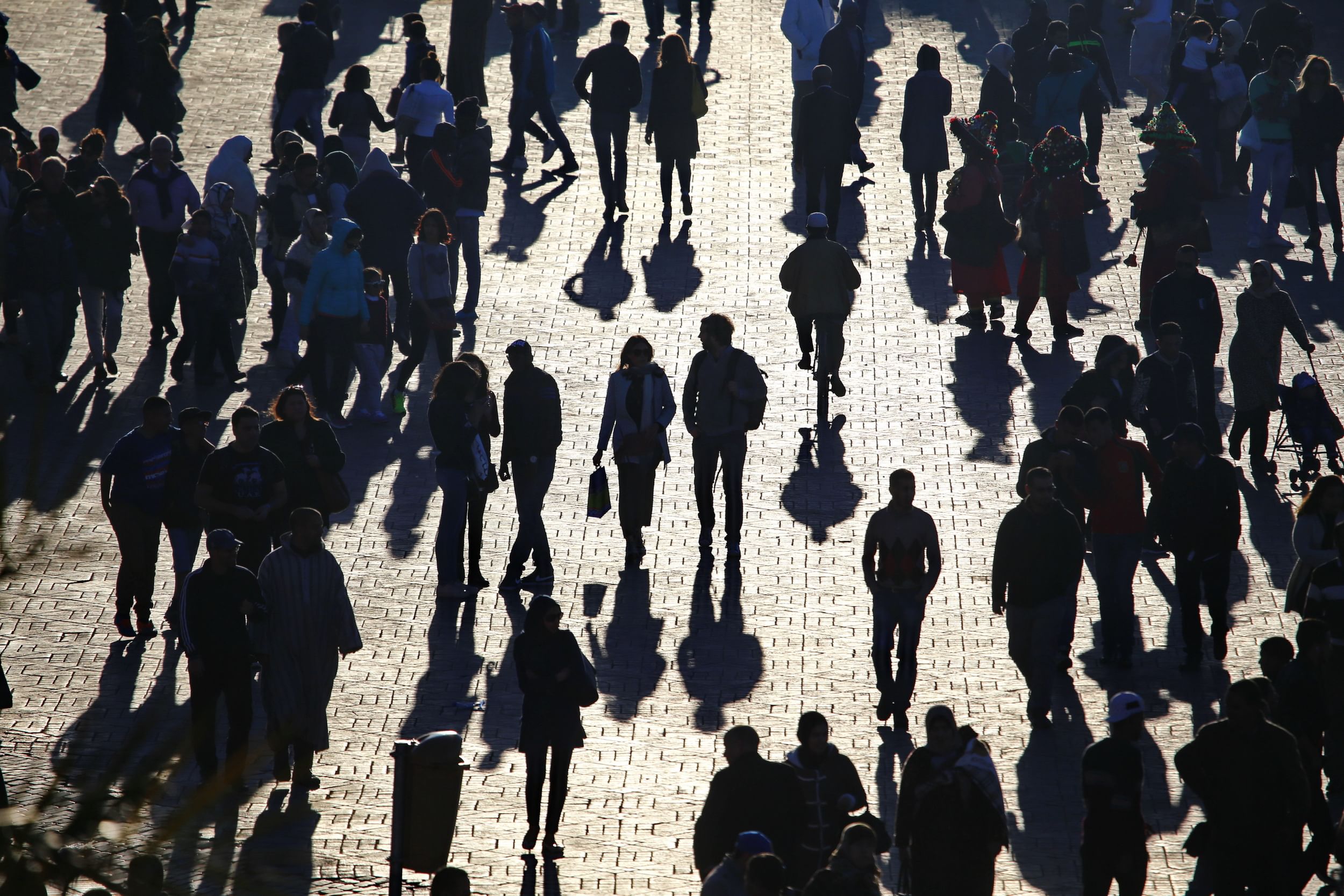 Evening Crowd (Shadows)