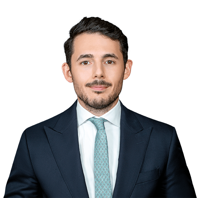 A photograph of the attorney Kerem Alev