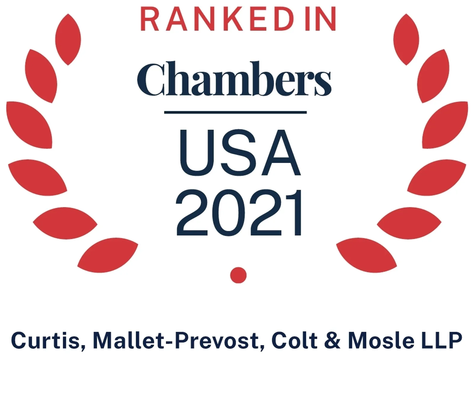 2021 Chambers USA Recommended Firm