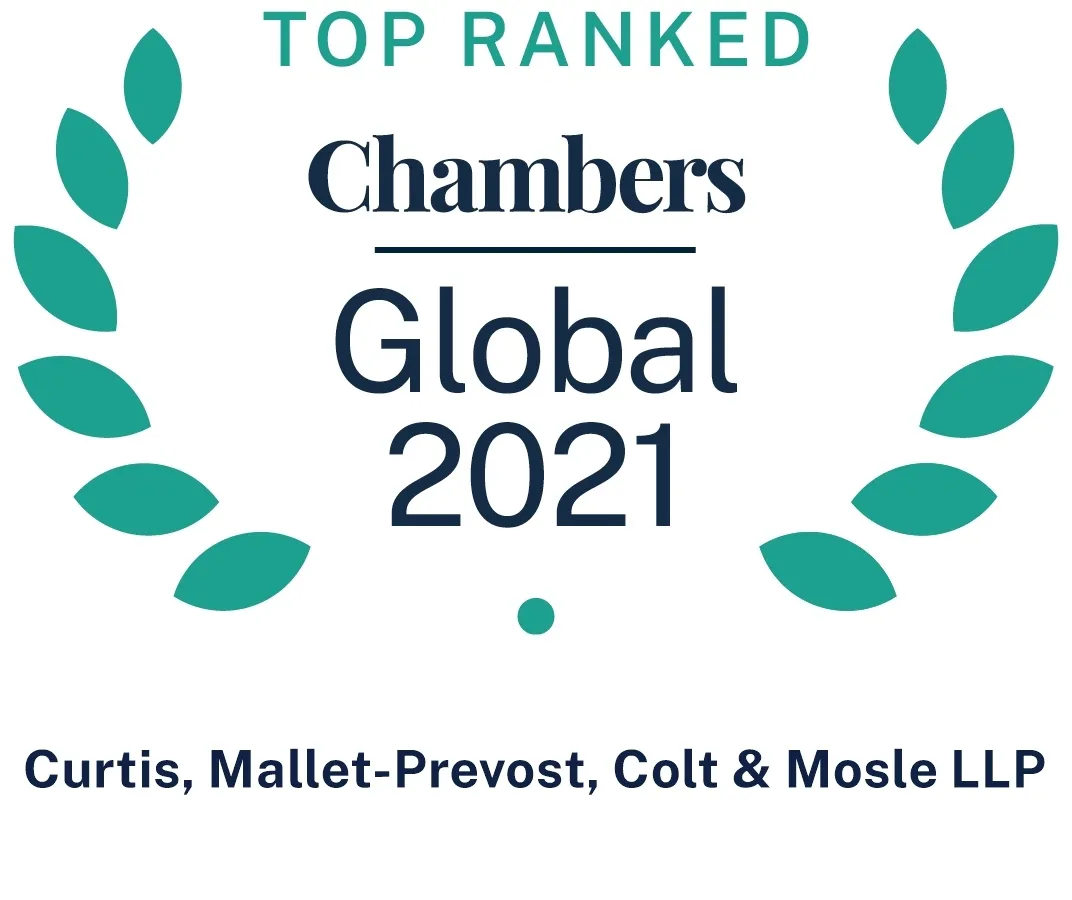 Chambers Global 2021 Recommended Firm