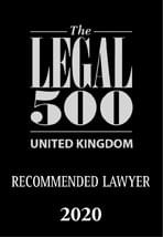 Legal 500 UK 2020 Recommended Lawyer